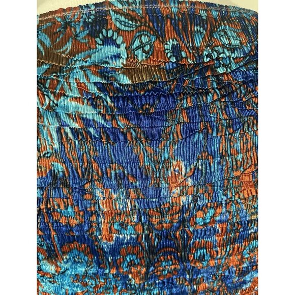 Vtg Alberto Makali size M Multicolor Jacket Lightweight Crinkle Sequin Front - Picture 4 of 5